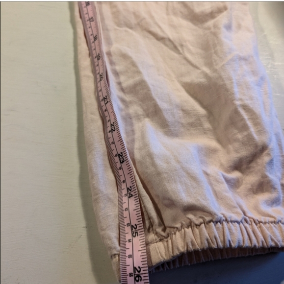 🩷 GAP Linen-Cotton Blend High Rise Utility Joggers, S - Picture 12 of 14